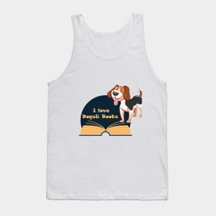 I Love Dogs& Books Tank Top